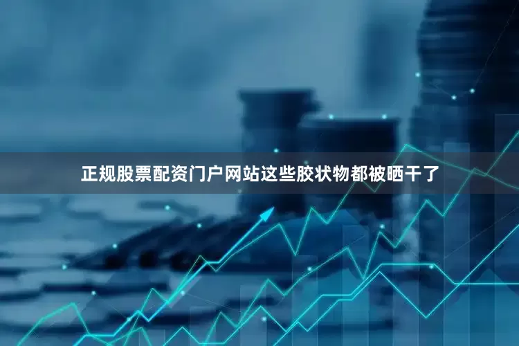 正规股票配资门户网站这些胶状物都被晒干了