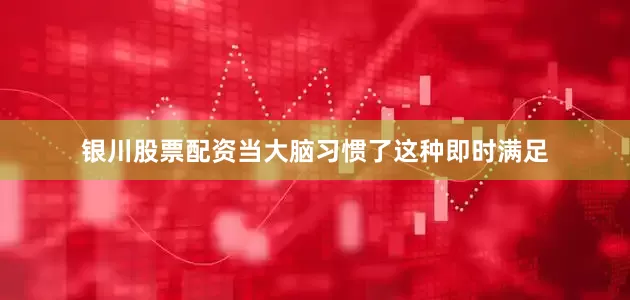 银川股票配资当大脑习惯了这种即时满足